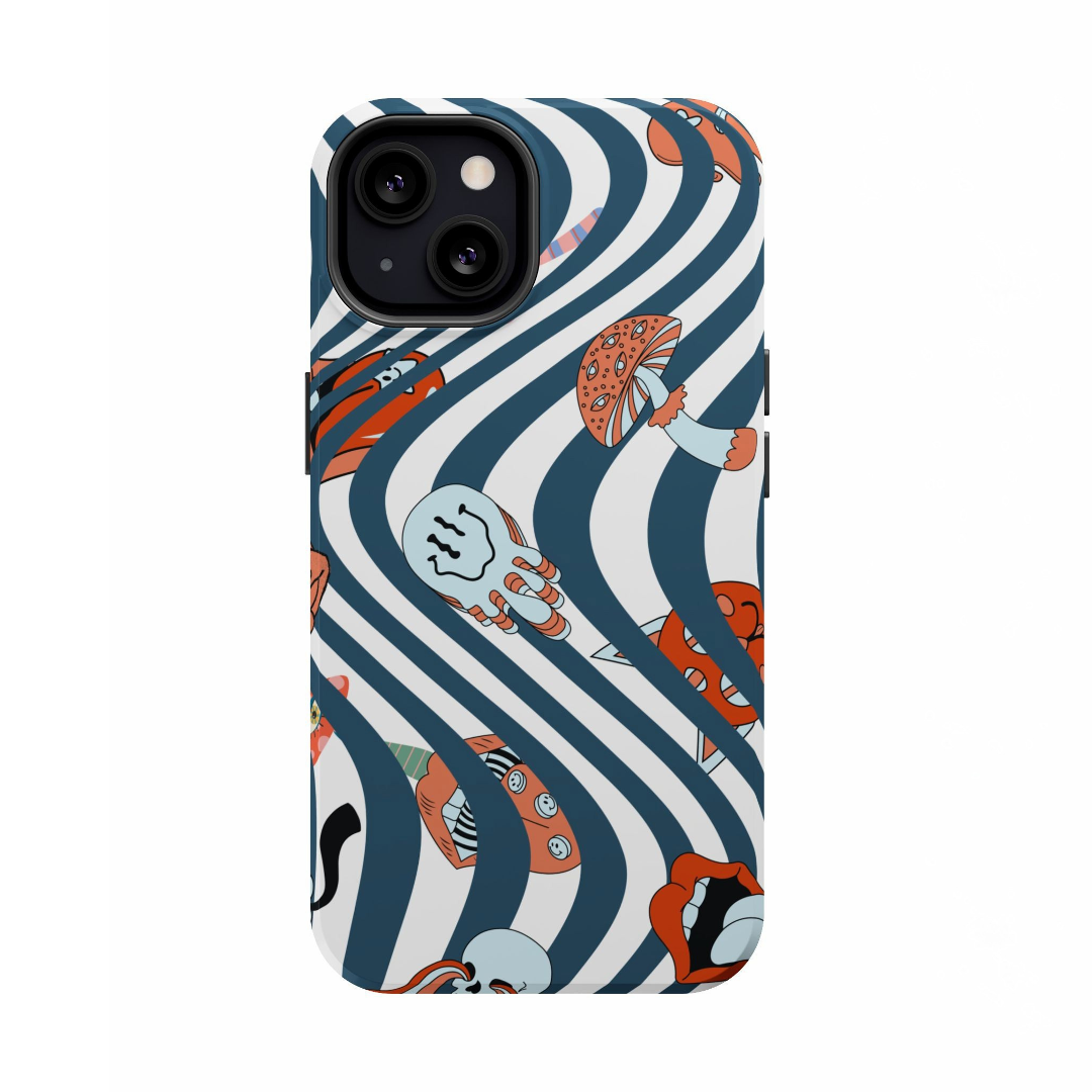 Pink Robots - iPhone Case