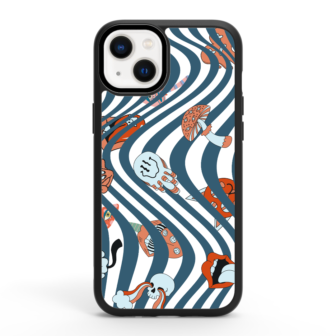 Pink Robots - iPhone Case