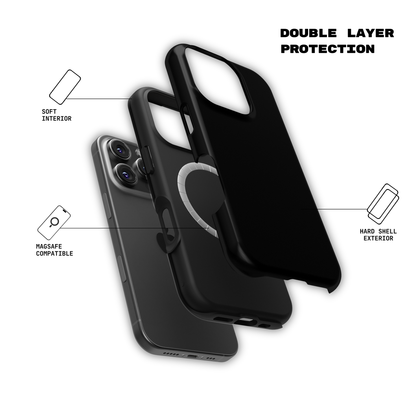 Pitch Black- iPhone Case