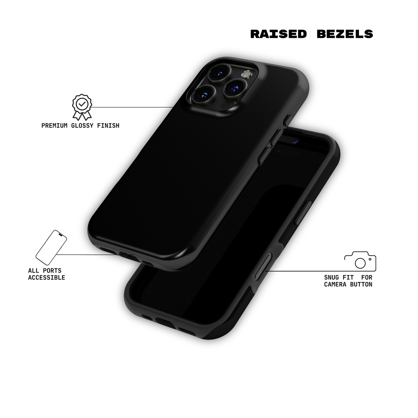 Pitch Black- iPhone Case