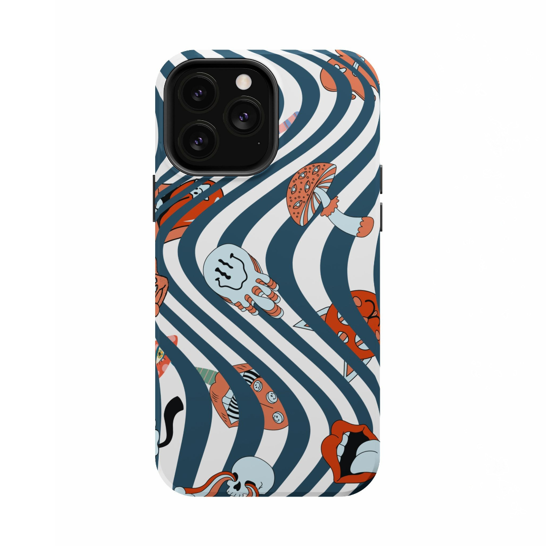 Pink Robots - iPhone Case