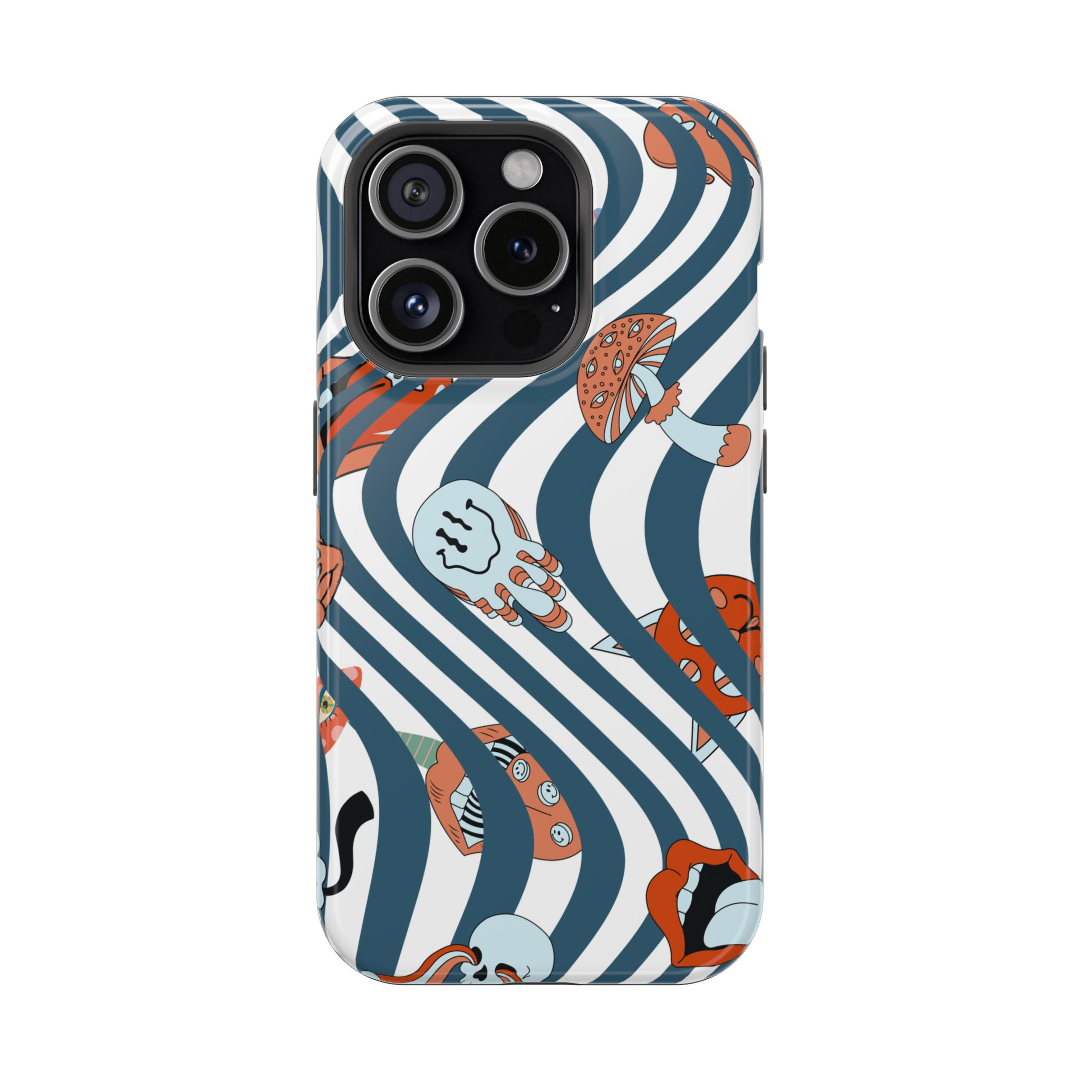 Pink Robots - iPhone Case