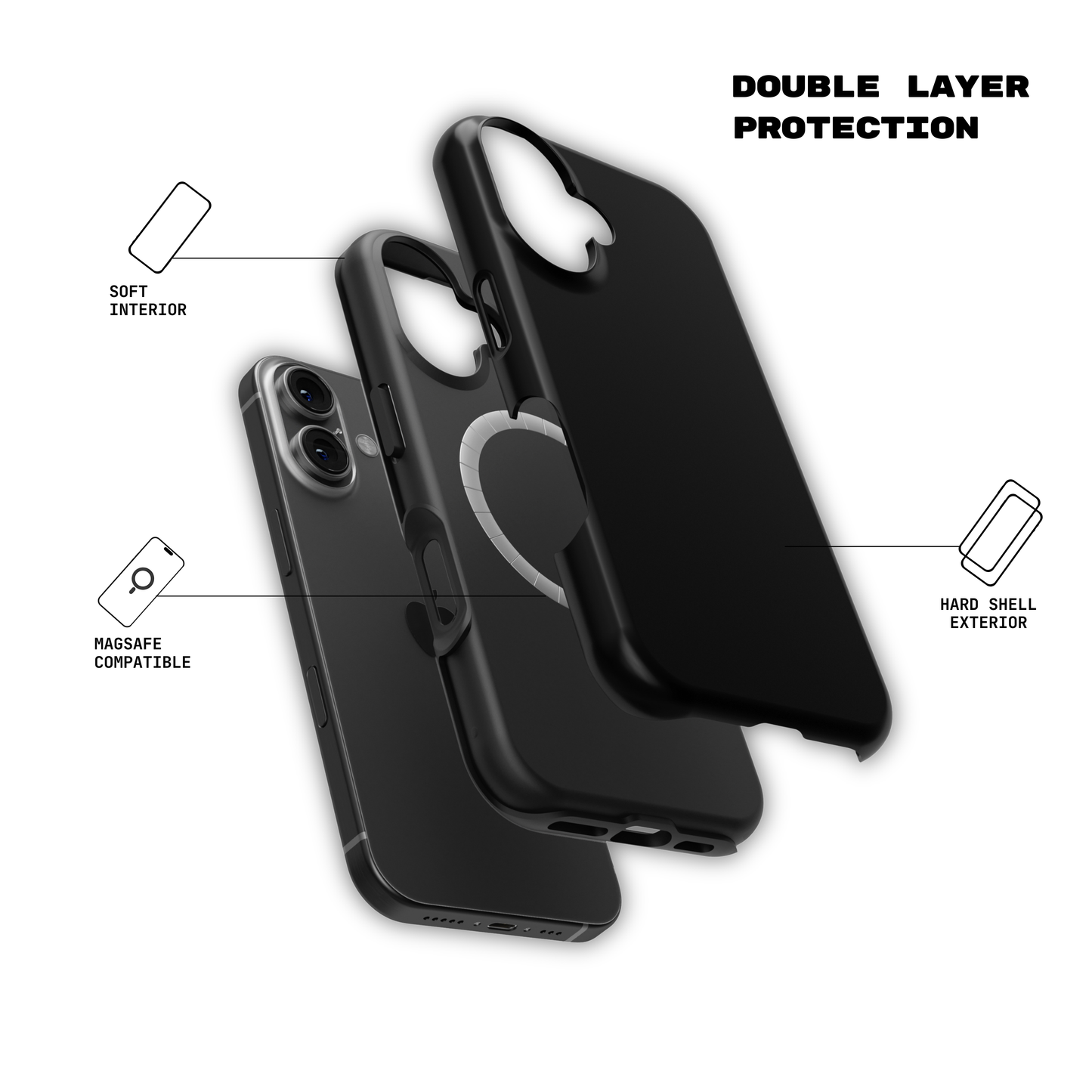 Pitch Black- iPhone Case