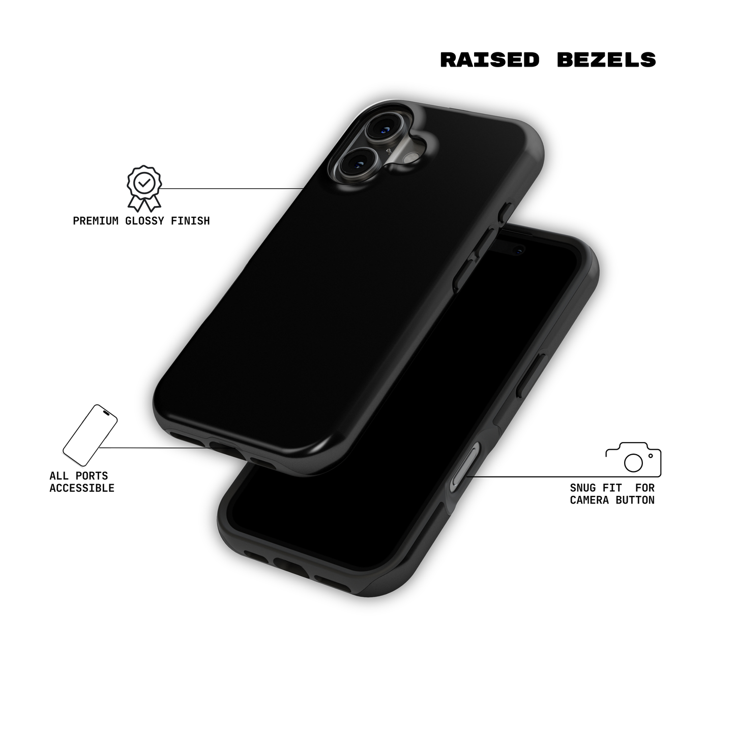 Pitch Black- iPhone Case