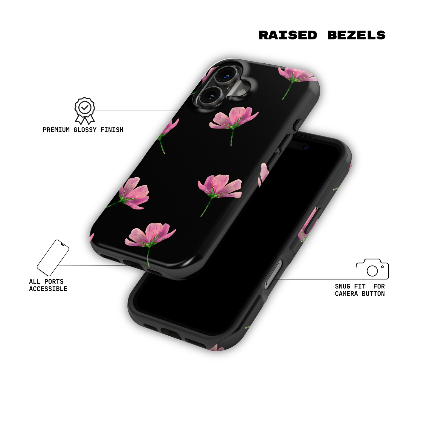 Midnight Bloom - iPhone Case