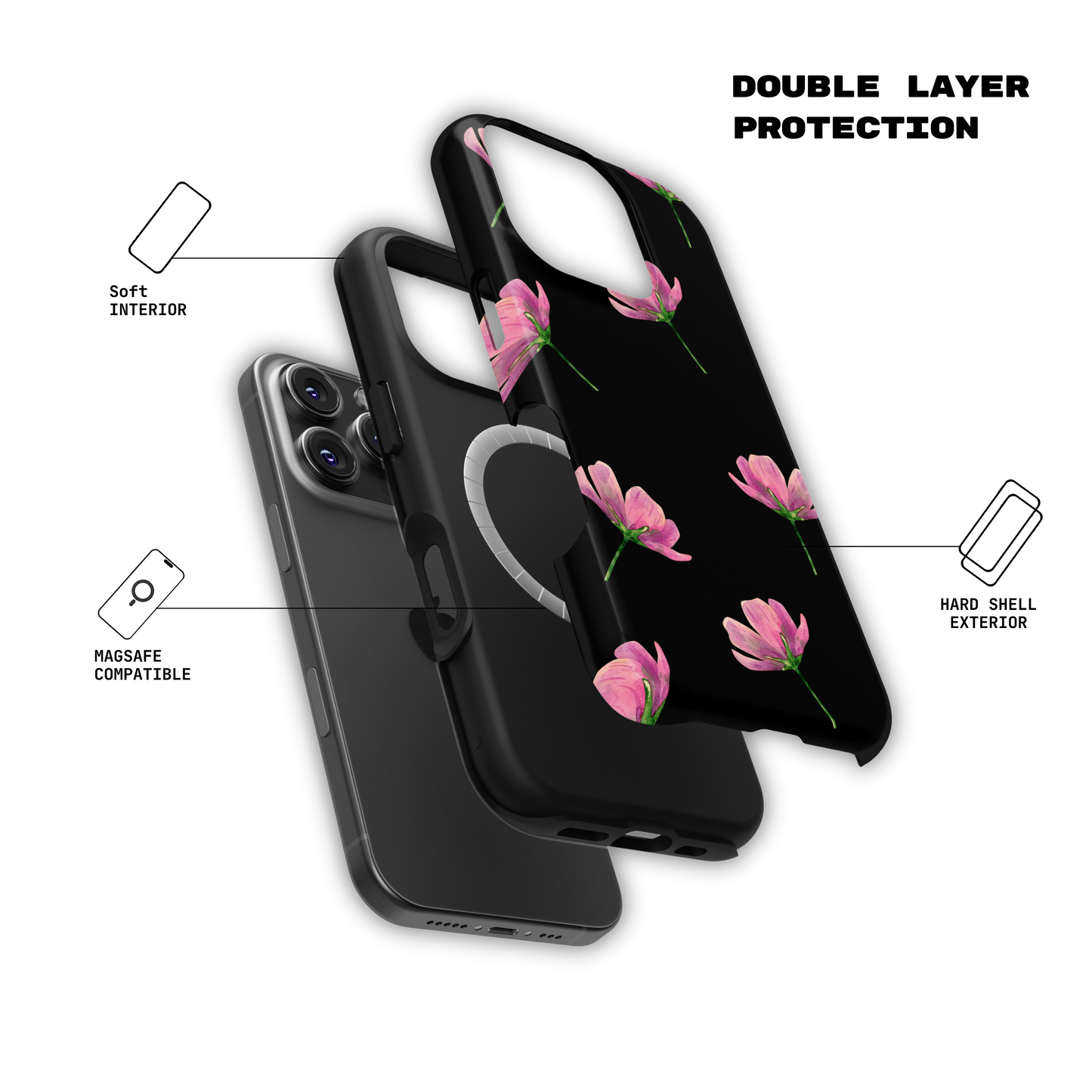 Midnight Bloom - iPhone Case