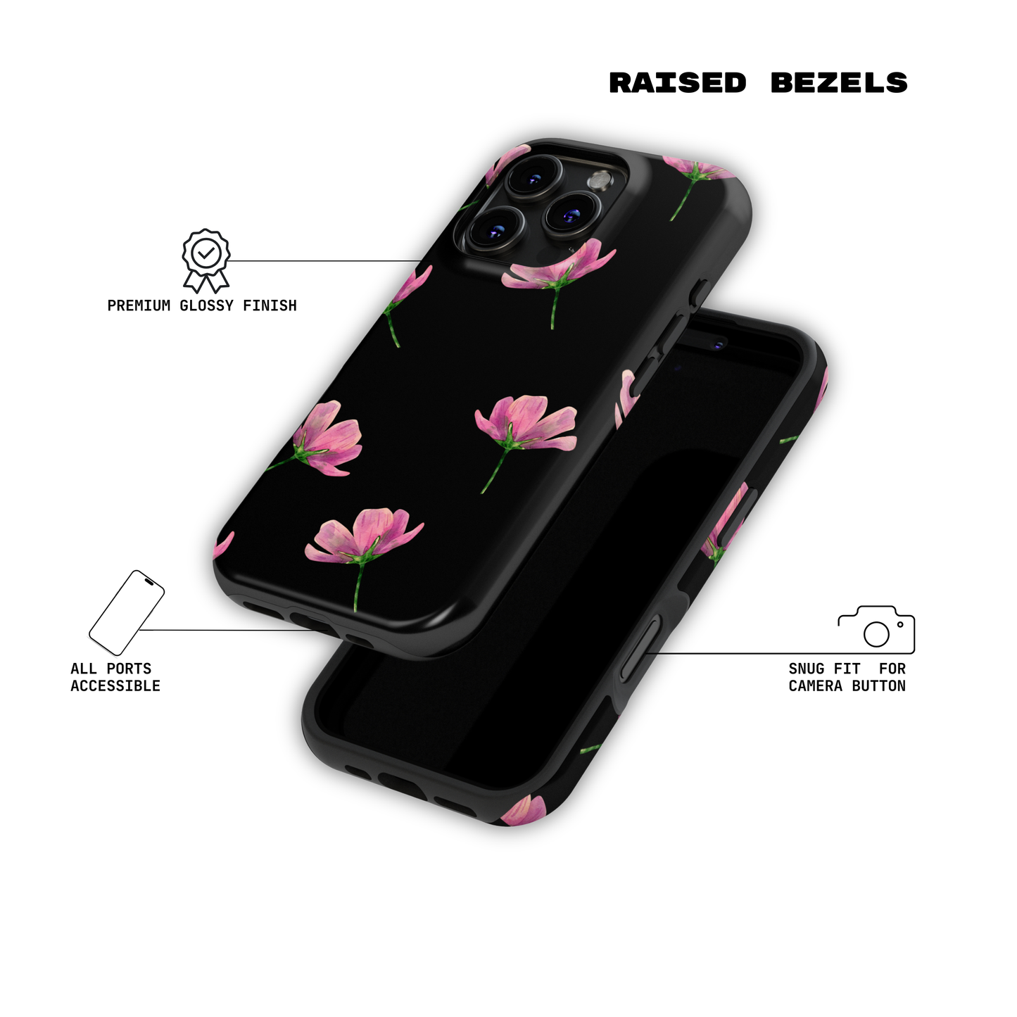 Midnight Bloom - iPhone Case