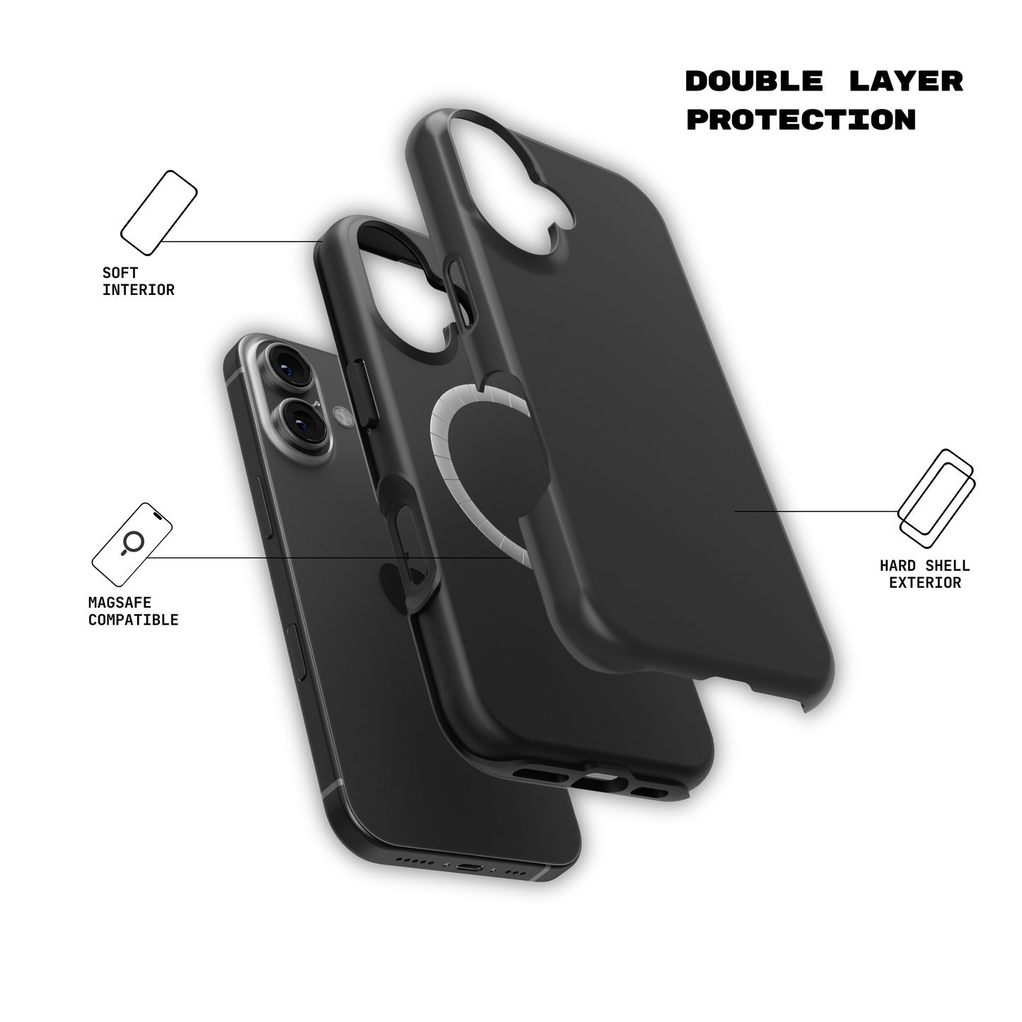 Charcoal Crush - iPhone Case