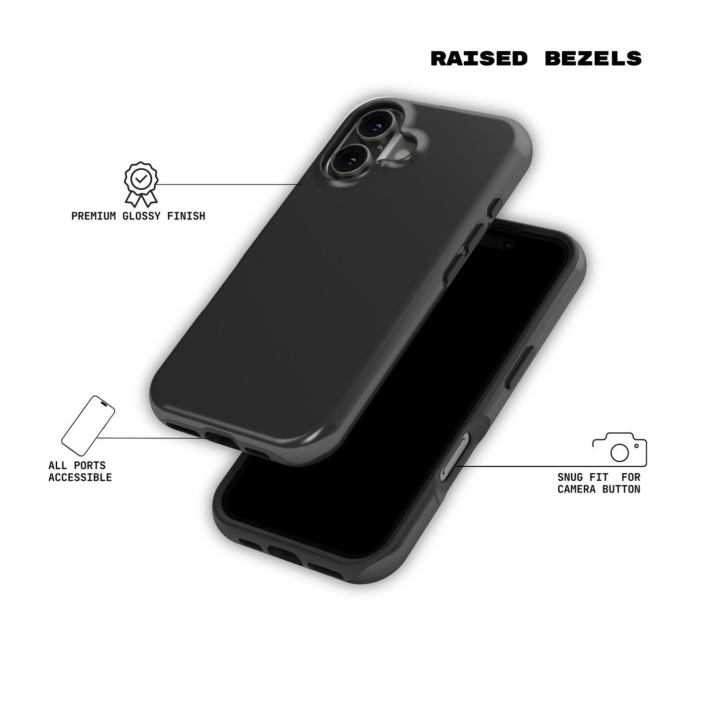 Charcoal Crush - iPhone Case